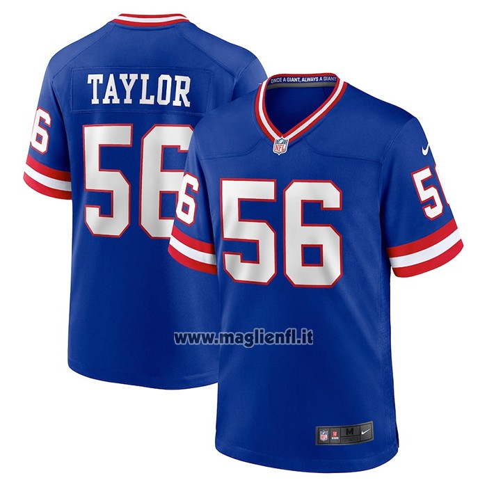 Maglia NFL Game New York Giants Lawrence Taylor Classic Retired Blu